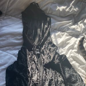 Long velvet Halloween cloak